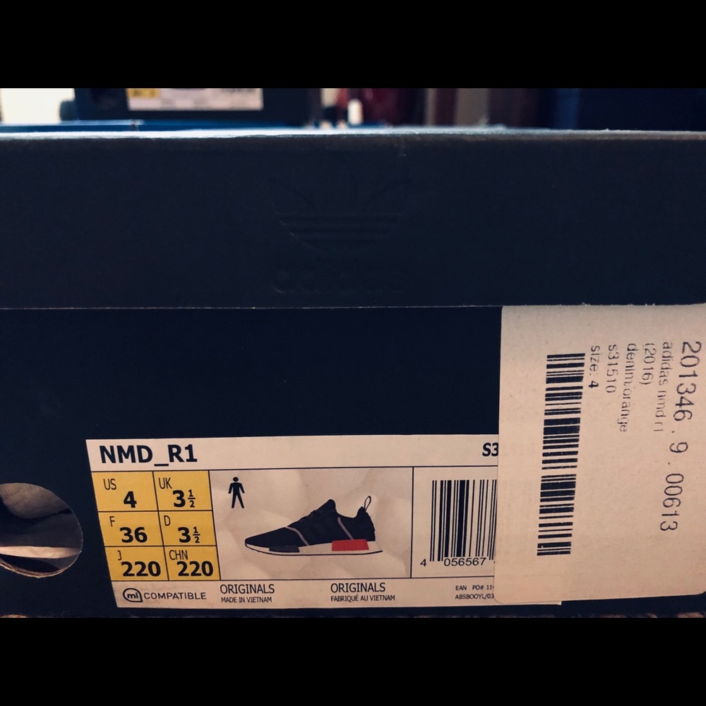 ADIDAS NMD R1 US M SIZE 4 PRE OWNED - Picture 8 of 8